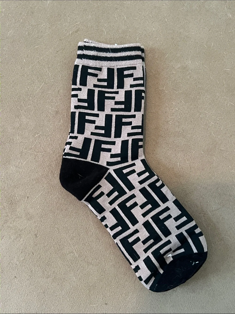 Black & Tan FF Logo Unisex Socks